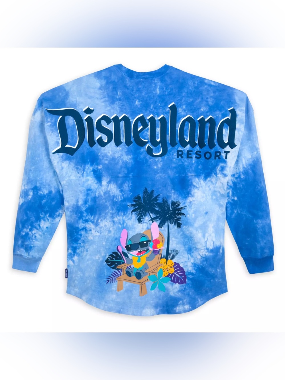 Disney Disneyland Resort Stitch Spirit Jersey blue Tie Dye vacation Adult Small